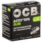 OCB - Filtres au charbon "Activ" Tips Charcoal 7mm.  (OCB-091)