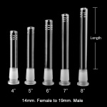 Tuyeau / Downstem 4" - 14mm. Female~19mm. Male  (ACC/DS03-4C1419)