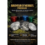 Moulin 63mm. 4 sect. / Grinder 63mm. 4 sect.  (DA003HG-63MM)